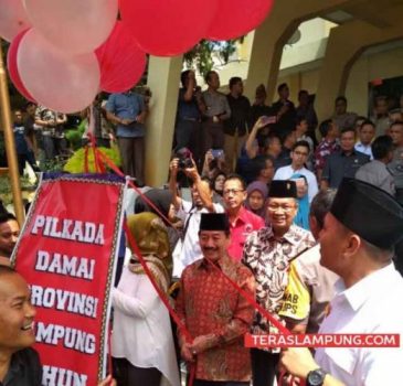 Empat Pasangan Calon Gubernur-Calon Wakil Gubernur Lampung Sepakati Pilkada Damai