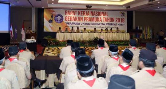 Gelar Rakernas, Gerakan Pramuka Teken MoU Strategis