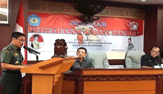 Unhan – Unila Gelar Seminar Pertahanan dan Bela Negara