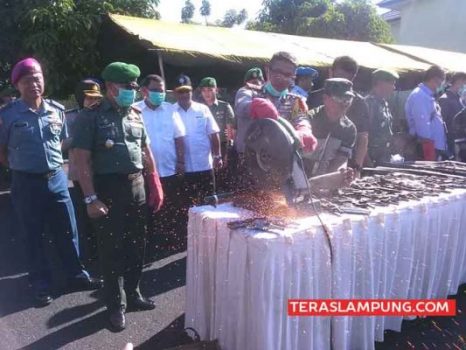 Di Tiga Kabupaten di Lampung Ini Ada Rumah Jadi Tempa Buat Senjata Api Rakitan
