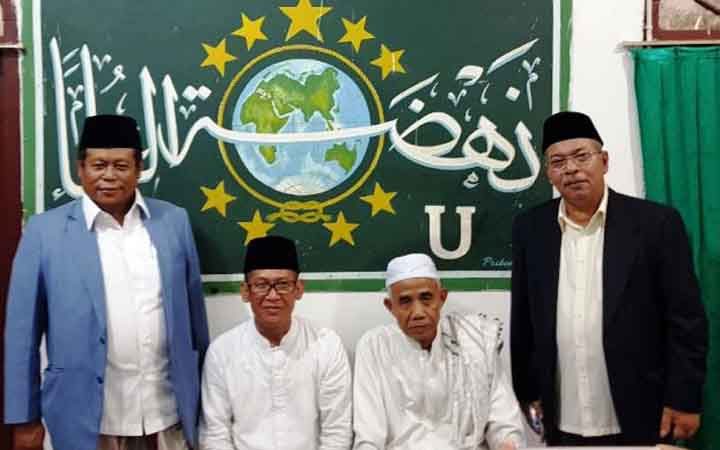 K.H. Muhsin Abdillah dan Prof. Moh Mukri Pimpin NU Lampung 2018-2023
