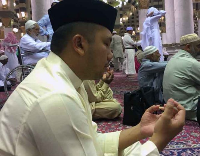 Dari Tanah Suci Mekah, Ridho Doakan Kemajuan Lampung