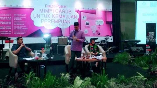 Sutono dan Nunik Hadiri Diskusi Publik tentang Perempuan Lampung