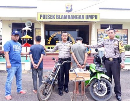 Polsek Blambangan Umpu Amankan Dua Remaja Pelaku Pencurian