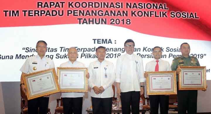 Lagi, Lampung Raih Peringkat Pertama Penanganan Konflik Sosial