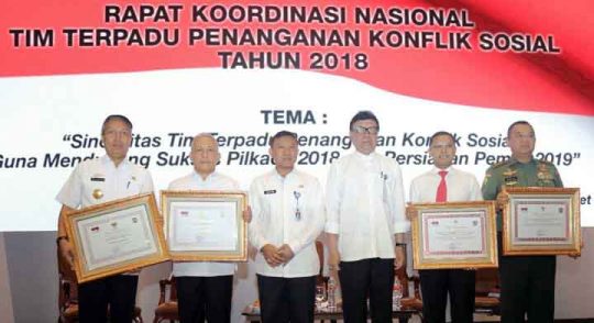 Lagi, Lampung Raih Peringkat Pertama Penanganan Konflik Sosial