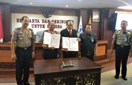 Polda Lampung dan Unila Kerjasama di Bidang Penanganan dan Penyelesaian Masalah Hukum