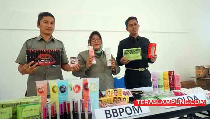 BPOM dan Polda Lampung Gagalkan Pengiriman Kosmetik Ilegal Rp 2,5 Miliar di Bakauheni