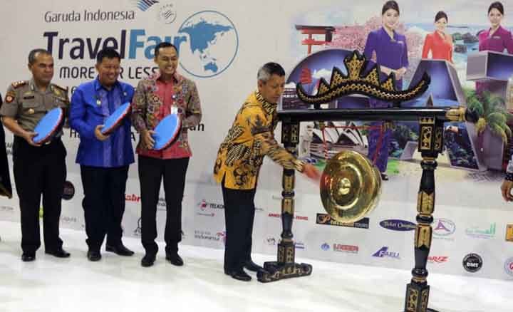 Pjs Gubernur Lampung Buka Garuda Indonesia Travel Fair 2018
