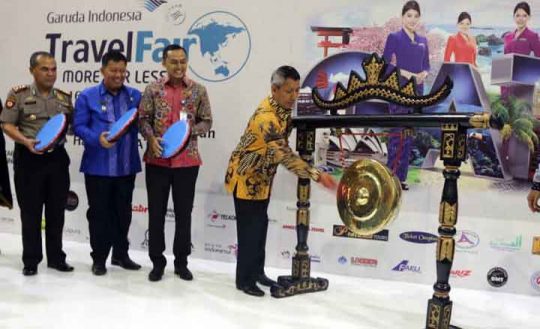 Pjs Gubernur Lampung Buka Garuda Indonesia Travel Fair 2018