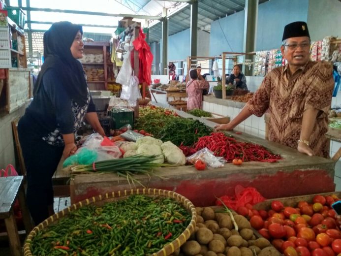 Sutono Blusukan Di Pasar Sidomulyo Lampung Selatan