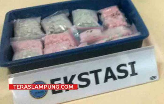 1.200 butir ekstasi disita BNN Lampung sebagai barang bukti 