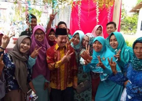 Warga Tejo Martani Natar Antusias Sambut Herman HN