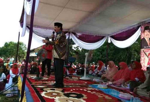 Kampanye di Katibung, Herman HN: Tidak Sulit Membuat Jalan Mulus