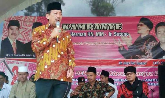 Kampanye di Lamtim, Herman HN : Keamanan dan Infrastruktur Adalah Kunci Kemajuan