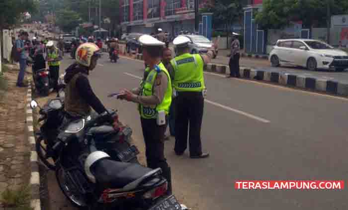 Operasi Patuh Krakatau 2018, Polresta Bandarlampung Tilang 2.999 Pengendara