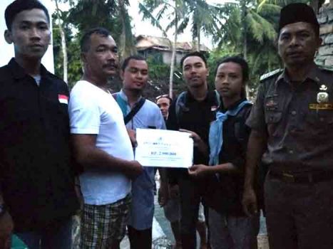 PKD Mapala Lampung Salurkan Bantuan kepada Korban Banjir di Lamsel