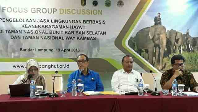 Dishut dan KLHK Bedah Pengelolaan Jasa Lingkungan di TNNBS dan TNWK