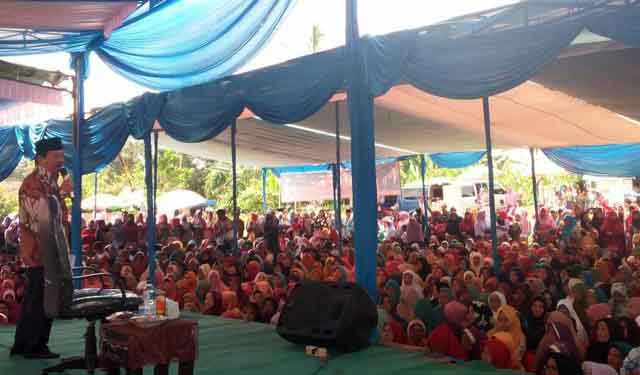 Kampanye di Pulau Panggung, Herman HN akan Sejahterakan Petani