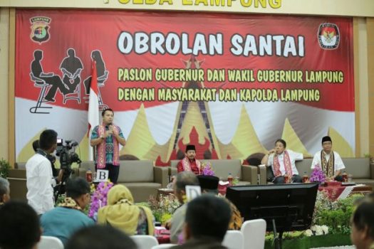 Obrolan Santai di Polda Lampung, Ridho Yakin Pilkada di Lampung Damai