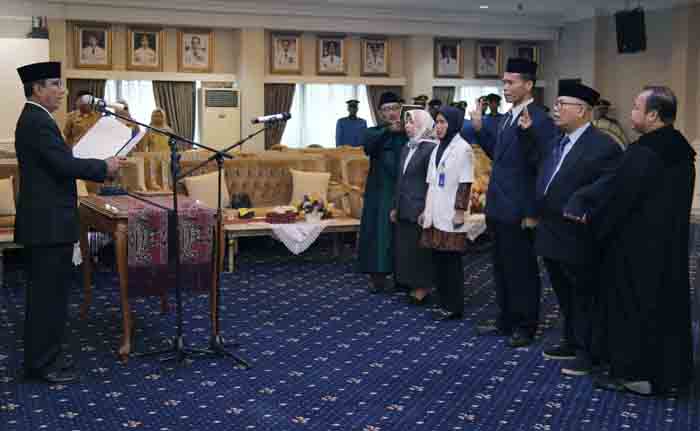 Pjs Gubernur Lampung Lantik Empat Pejabat Fungsional RSU Abdul Moeloek