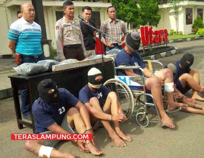 Lima Perampok di Rumah Bendahara NU Sungkai Utara Ditangkap Polisi