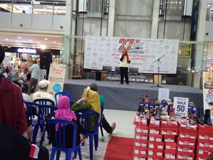 KPU Bandarlampung Road Show di Mal Bumi Kedaton