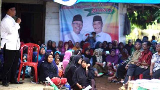 Samsul Hadi Kampanye Dialogis di Pekon di Sirna Galih dan Ulu Semong