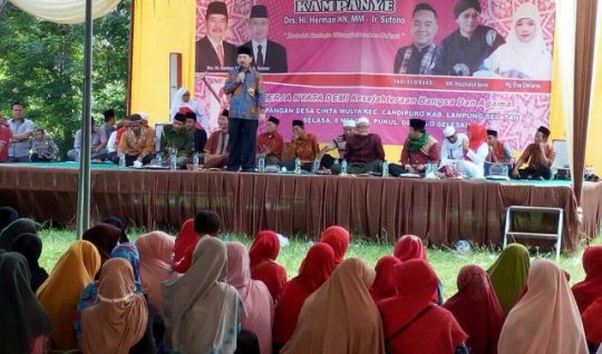 Warga Lamsel Doakan Herman HN Jadi Gubernur Sehingga Bisa Sejahterakan Petani