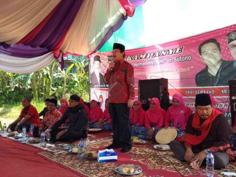 Kampanye di Lambar, Herman HN Janjikan Sekolah dan Berobat Gratis