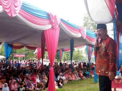 Kampanye di Lamteng, Masyarakat Harapkan Herman HN – Sutono Perbaiki Jalan