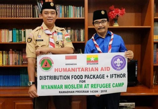 Dari Yordania, Misi Kemanusiaan Pramuka Berlanjut di Myanmar
