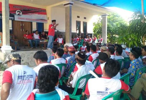 Masyarakat Selagai Lingga Lampung Tengah Pastikan Pilih Herman HN di Pilgub Lampung 2018