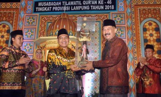 MTQ Ke-46 Lampung Ditutup, Tanggamus Juara Umum