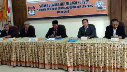 Rakata Institute Dilarang Publikasikan Hasi Survei Pilgub Lampung