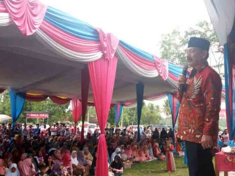 Kampanye di Lampung Tengah, Masyarakat Ingin Layanan Sekolah dan Berobat Gratis Herman HN