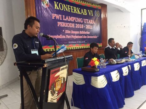 Jimi Irawan Terpilih Kembali Sebagai Ketua PWI Lampung Utara