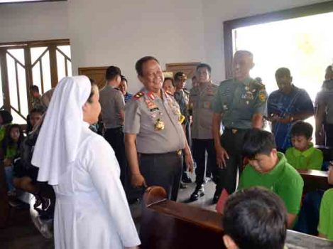 Pasca-Bom Surabaya, Danrem dan Kapolda Lampung Pantau Gereja