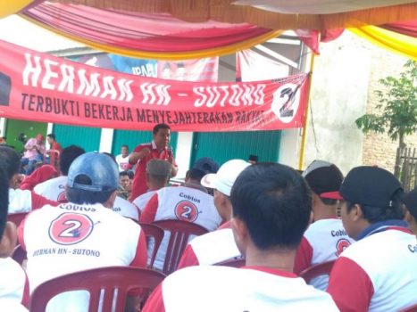Konsolidasi Sahabat Herman HN, Masyarakat Sukadana Janji Menangkan Herman HN – Sutono