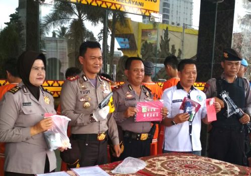 Polresta Bandarlampung Bekuk Satu Pengedar dan Lima Pemakai Narkoba