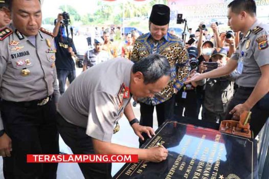 Kapolda Lampung Resmikan Pos Terpadu Pemeriksaan Narkoba di Pelabuhan Bakauheni