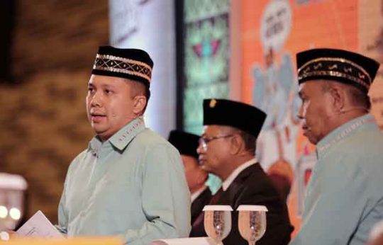 Debat Pilgub Lampung, Ridho Bachtiar Paparkan Keberhasilan Wujudkan Keamanan