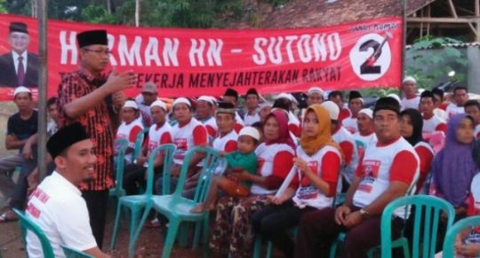 Sutono dan Sahabat Herman HN Kampanyekan Sekolah dan Berobat Gratis