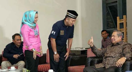 Jelang Debat Kandidat, SBY Beri Motivasi Kepada Ridho Ficardo