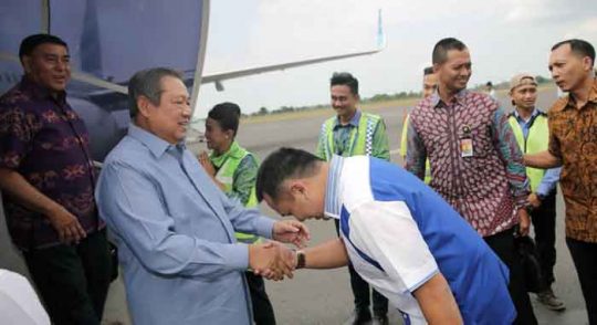 Tiba di Lampung, Ada Sjachroeddin dalam Rombongan SBY
