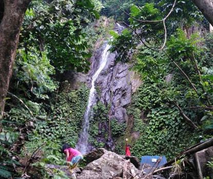 Libur Lebaran, Saatnya Menikmati Eksotisme Air Terjun Karang Asri di Tanggamus