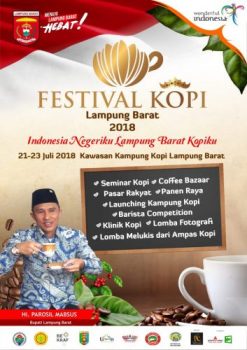 Festival Kopi Lampung Barat 2018 akan Digelar pada 21-23 Juli