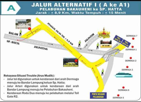Mudik Idul Fitri 2018, Jalur Alternatif Dimulai Sejak di Pelabuhan Bakauheni