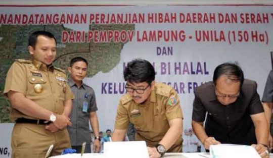 Rektor Unila : Kita Bangga Punya Gubernur Peduli Pendidikan