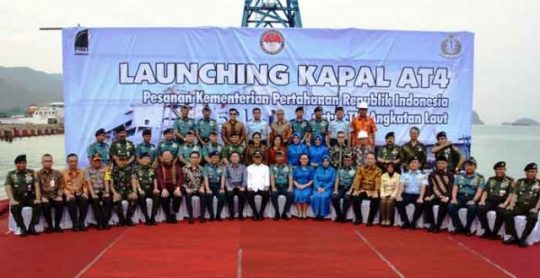 Pangdam Sriwijaya Hadiri Peluncuran Kapal AT Teluk Lada